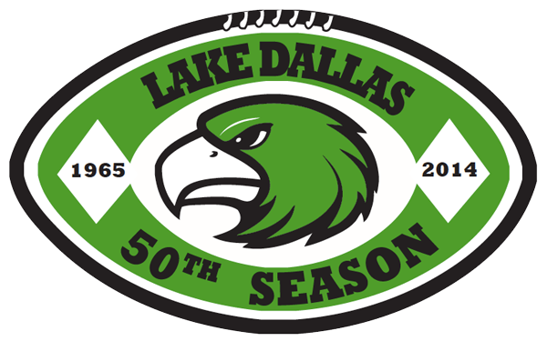 Lake Dallas High School, Home of the Fighting Falcons, celebrates its 50th football season in 2014!