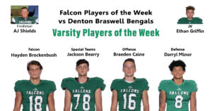 November 2, 2018, Falcons Players of the Week