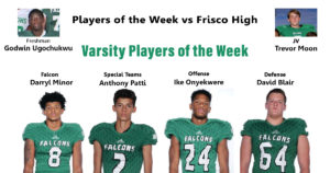 October 11, 2018, Falcons Players of the Week