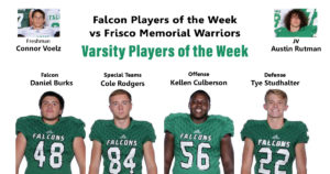 October 19, 2018, Falcons Players of the Week