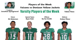 October 5, 2018, Falcons Players of the Week