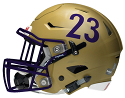 Denton Broncos helmet