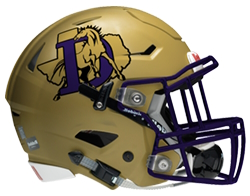Denton Broncos helmet
